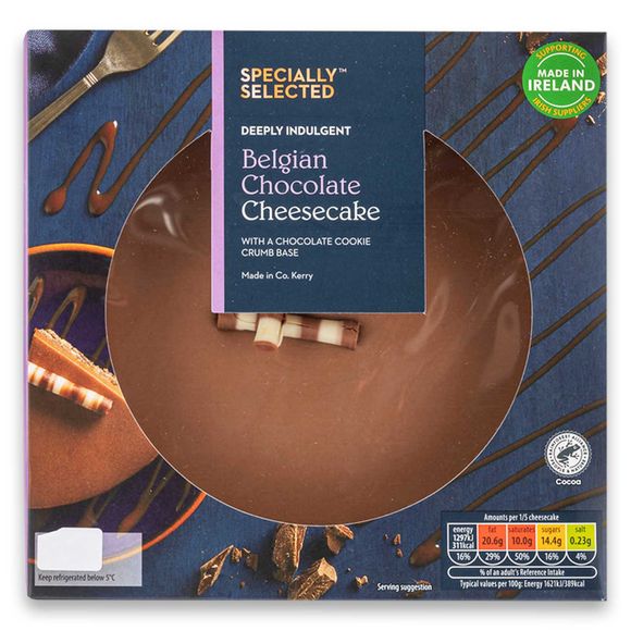 Belgian Chocolate Cheesecake 400g Specially Selected